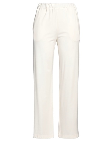 RUE DU BAC Casual trouser Ivory 55% Viscose, 40% Polyamide, 5% Elastane