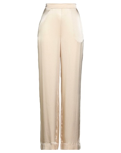 SEMICOUTURE Pantalone Beige 74% Acetato, 26% Seta