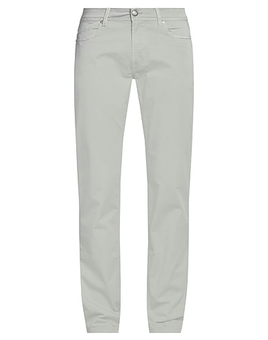 RE_HASH Casual trouser Light grey 98% Cotton, 2% Elastane