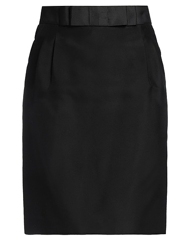 BLUMARINE Midi skirt Black 82% Acetate, 18% Silk