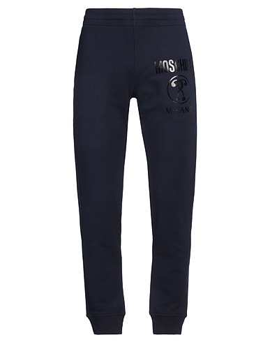 MOSCHINO Casual trouser Navy blue 100% Cotton