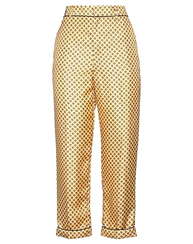 TOD'S Pantalon Jaune 100% Soie