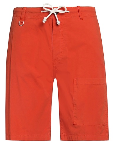 PAOLO PECORA Shorts & Bermuda Rust 97% Cotton, 3% Elastane