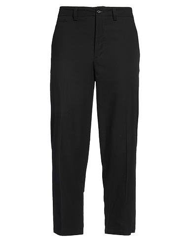 PAOLO PECORA Pantalone Nero 99% Cotone, 1% Elastan