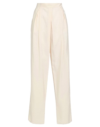 GIORGIO ARMANI Casual trouser Cream 75% Silk, 25% Polyamide