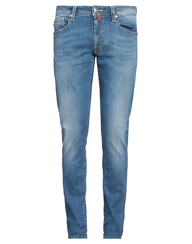 TRAMAROSSA Denim trousers Blue 98% Cotton, 2% Elastane