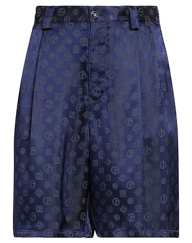 GIORGIO ARMANI Shorts & Bermuda Navy blue 58% Viscose, 42% Acetate