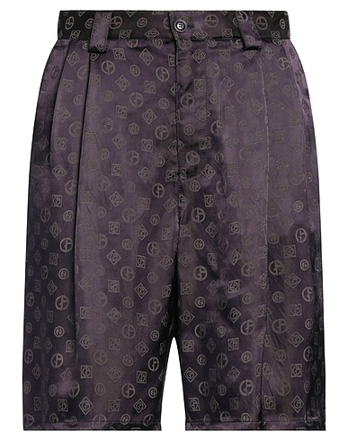 GIORGIO ARMANI Shorts & Bermuda Dark purple 58% Viscose, 42% Acetate