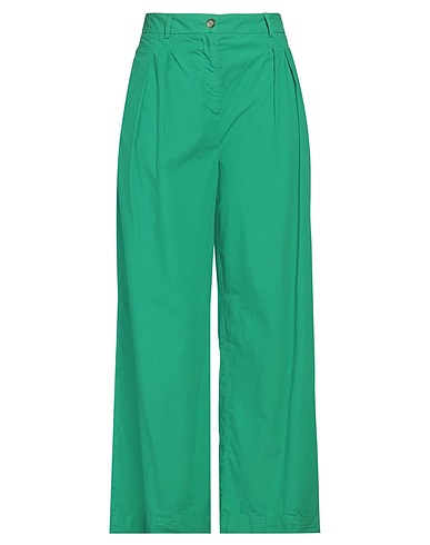 OUR SISTER Pantalone Verde 100% Cotone