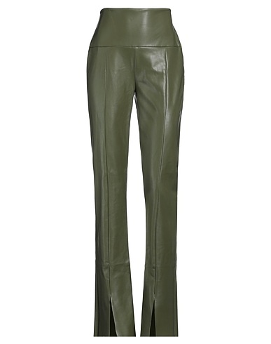 NORMA KAMALI Casual trouser Military green 100% Polyurethane
