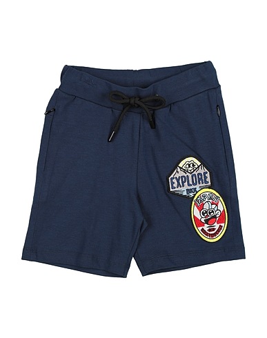 BIKKEMBERGS Shorts & Bermuda Navy blue 100% Cotton