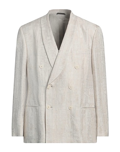 GIORGIO ARMANI Blazer Beige 42% Acetate, 33% Viscose, 25% Linen