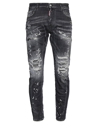 DSQUARED2 Denim pants Black 92% Cotton, 6% Elastomultiester, 2% Elastane
