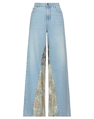PINKO Denim trousers Blue 100% Cotton, Viscose