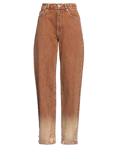 ACTITUDE by TWINSET Denim trousers Brown 100% Cotton
