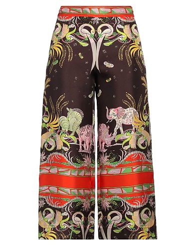 PUCCI Casual pants Dark brown 100% Silk