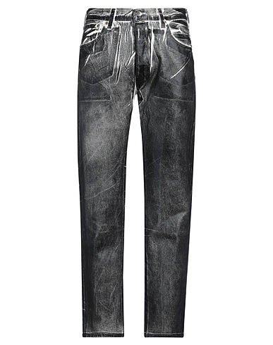 KARMUEL YOUNG Denim pants Black 100% Cotton