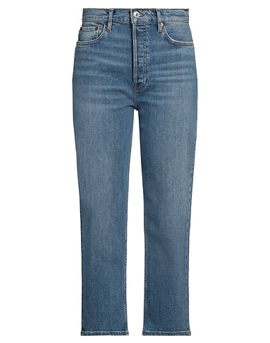 RE/DONE Denim trousers Blue 97% Cotton, 3% Elastane