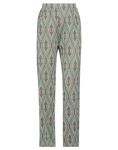 NIŪ Casual trouser Military green 82% Viscose, 10% Polyamide, 4% Metallic fiber, 4% Elastane