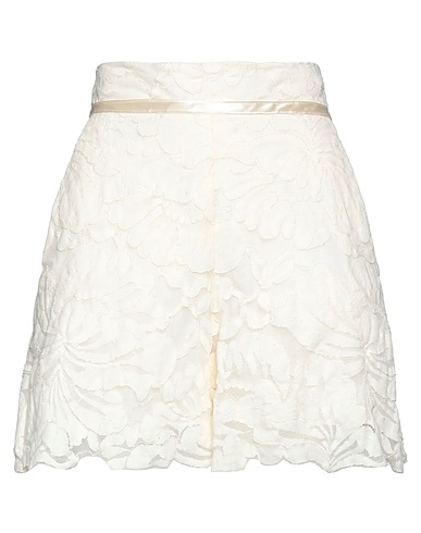 SISTE'S Shorts & Bermuda White 48% Cotton, 47% Nylon, 5% Elastane
