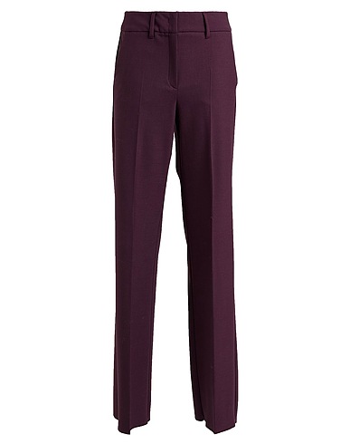 MARELLA Pantalone Prugna 54% Poliestere, 40% Lana Vergine, 6% Elastan