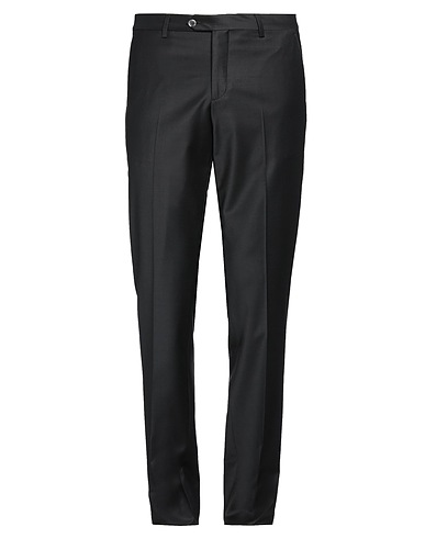 CALVARESI Casual pants Black 86% Virgin Wool, 10% Polyamide, 4% Elastane