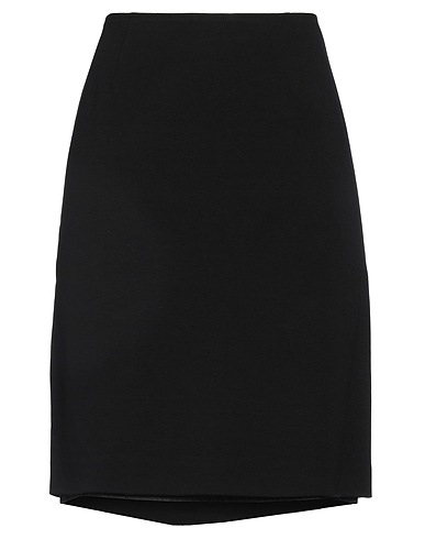 PHILOSOPHY di LORENZO SERAFINI Midi skirt Black 70% Rayon, 25% Polyamide, 5% Other Fibres