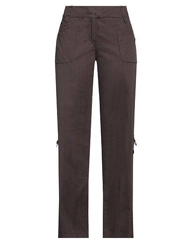 SPORTMAX CODE Casual trouser Dark brown 100% Cotton