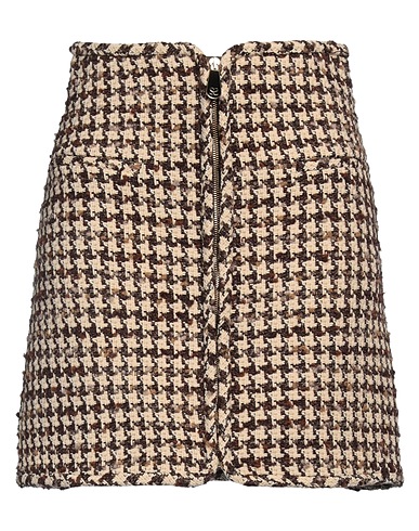 SANDRO Mini skirt Beige 35% Polyamide, 23% Acrylic, 20% Cotton, 14% Synthetic fibers, 8% Wool