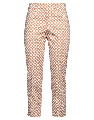 PESERICO Casual pants Light brown 98% Cotton, 2% Elastane