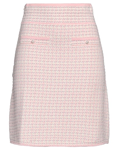 SANDRO Mini skirt Pink 74% Cotton, 15% Acrylic, 11% Polyamide