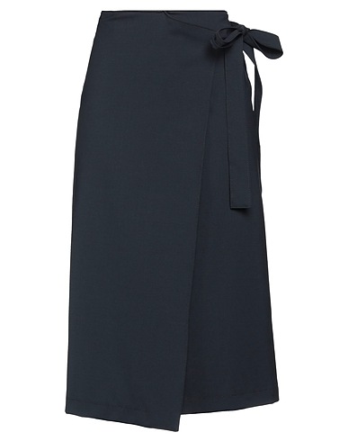 MSGM Midi skirt Midnight blue 96% Virgin Wool, 4% Elastane