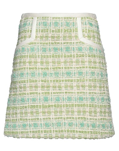 SANDRO Mini skirt Turquoise 86% Polyester, 10% Wool, 4% Metallic fiber