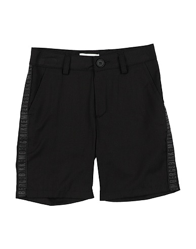 BIKKEMBERGS Shorts & Bermuda Black 70% Polyester, 30% Viscose