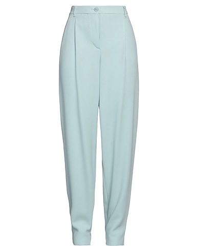 EMPORIO ARMANI Casual trouser Sky blue 50% Viscose, 47% Acetate, 3% Elastane