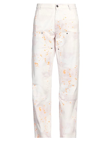 MSGM Pantalone Bianco 100% Cotone