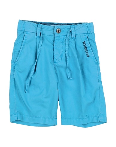 BIKKEMBERGS Shorts & Bermuda Azure 97% Cotton, 3% Elastane