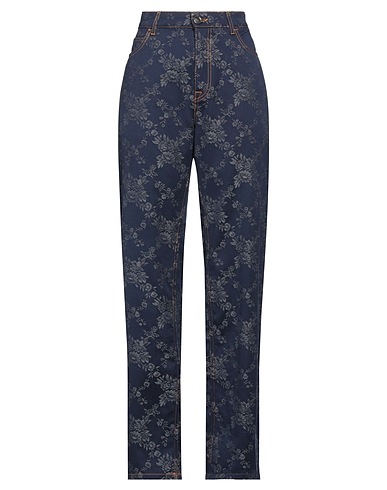 ETRO Casual trouser Navy blue 75% Cotton, 25% Polyester