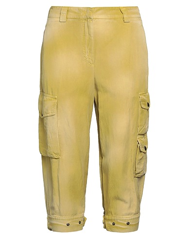 PT Torino Casual pants Lime green 61% Lyocell, 22% Linen, 17% Cotton
