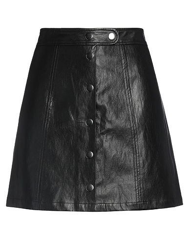 A.P.C. Mini skirt Black 95% Polyurethane, 5% Viscose