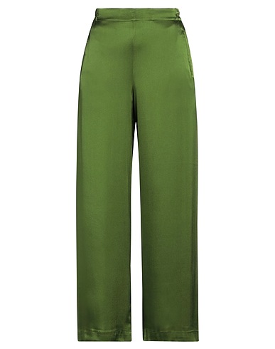 NIŪ Casual pants Military green 75% Acetate, 25% Silk