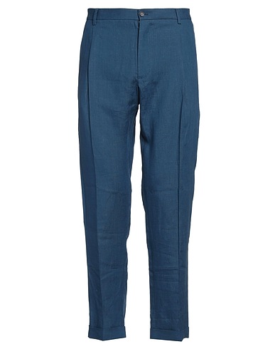 DOLCE&GABBANA Casual pants Navy 100% Linen