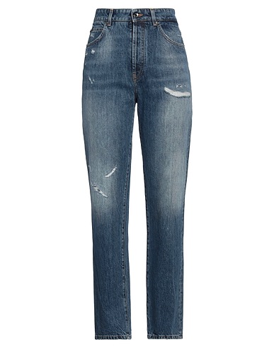 DOLCE&GABBANA Denim trousers Blue 100% Cotton