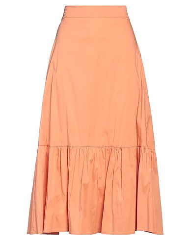 NIŪ Midi skirt Apricot 79% Cotton, 18% Polyamide, 3% Elastane