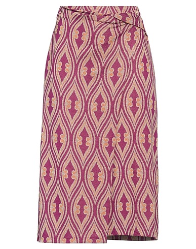 NIŪ Midi skirt Mauve 82% Viscose, 10% Polyamide, 4% Metallic fiber, 4% Elastane