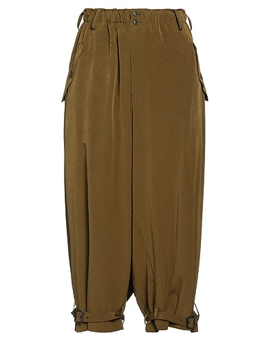 Y'S YOHJI YAMAMOTO Hosen Militärgrün 57% Triacetat, 43% Polyester