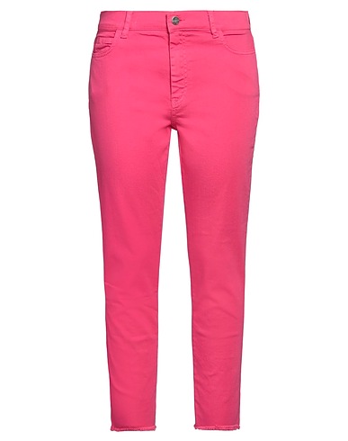 MARELLA SPORT Denim trousers Fuchsia 92% Cotton, 6% Elastomultiester, 2% Elastane