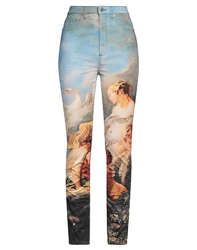 ROBERTO CAVALLI パンツ アジュールブルー コットン 97% / ポリウレタン 3%