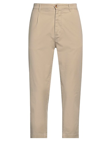 OFFICINA 36 Casual trouser Beige 97% Cotton, 3% Elastane