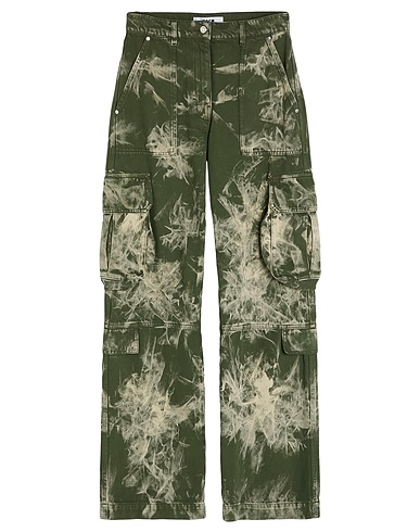 MSGM Casual trouser Military green 100% Cotton